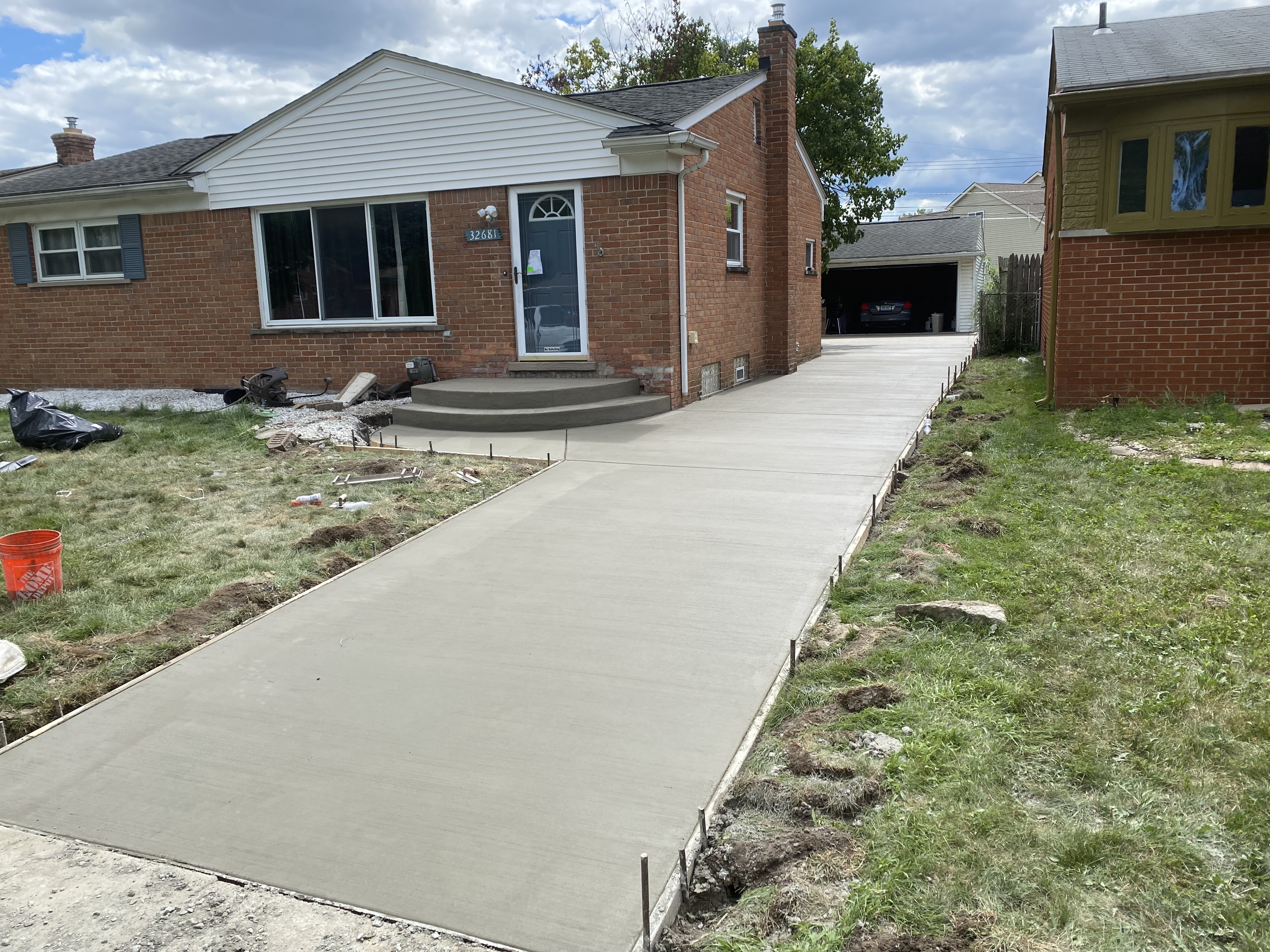 Concrete project in Eastpointe, Michigan