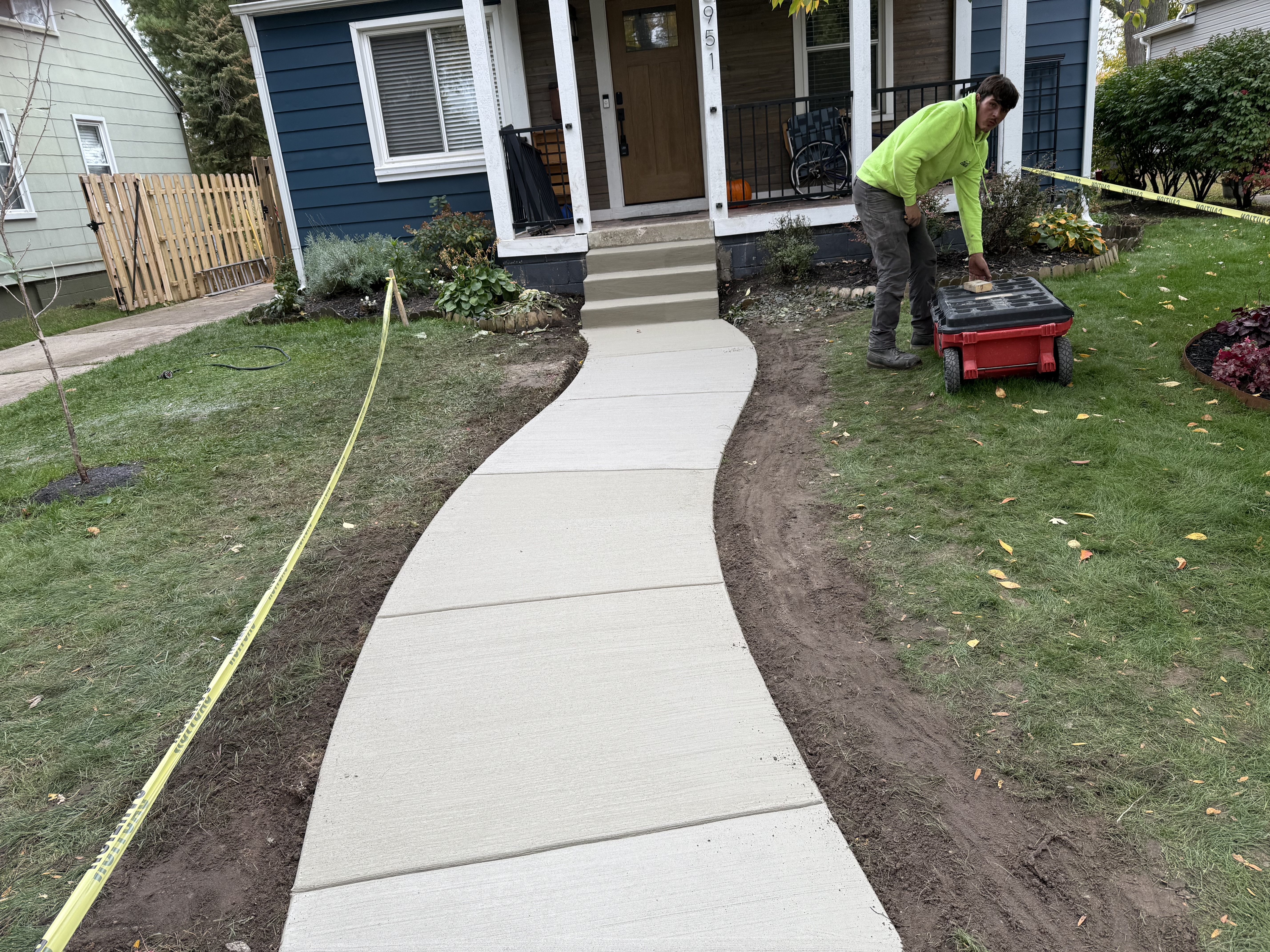 Concrete steps and walkway near Westland, MI