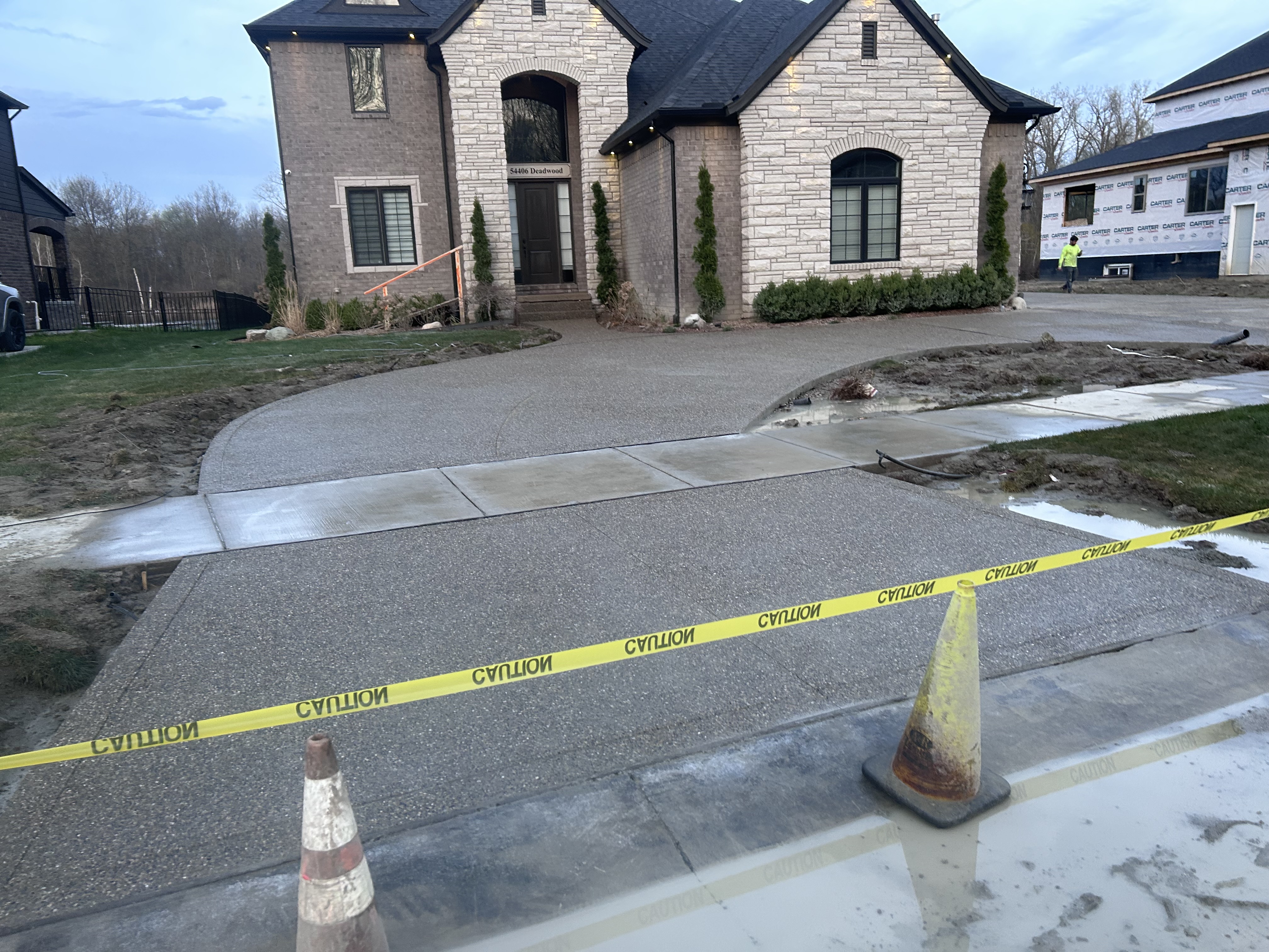 Concrete driveway replacement in Fraser MI