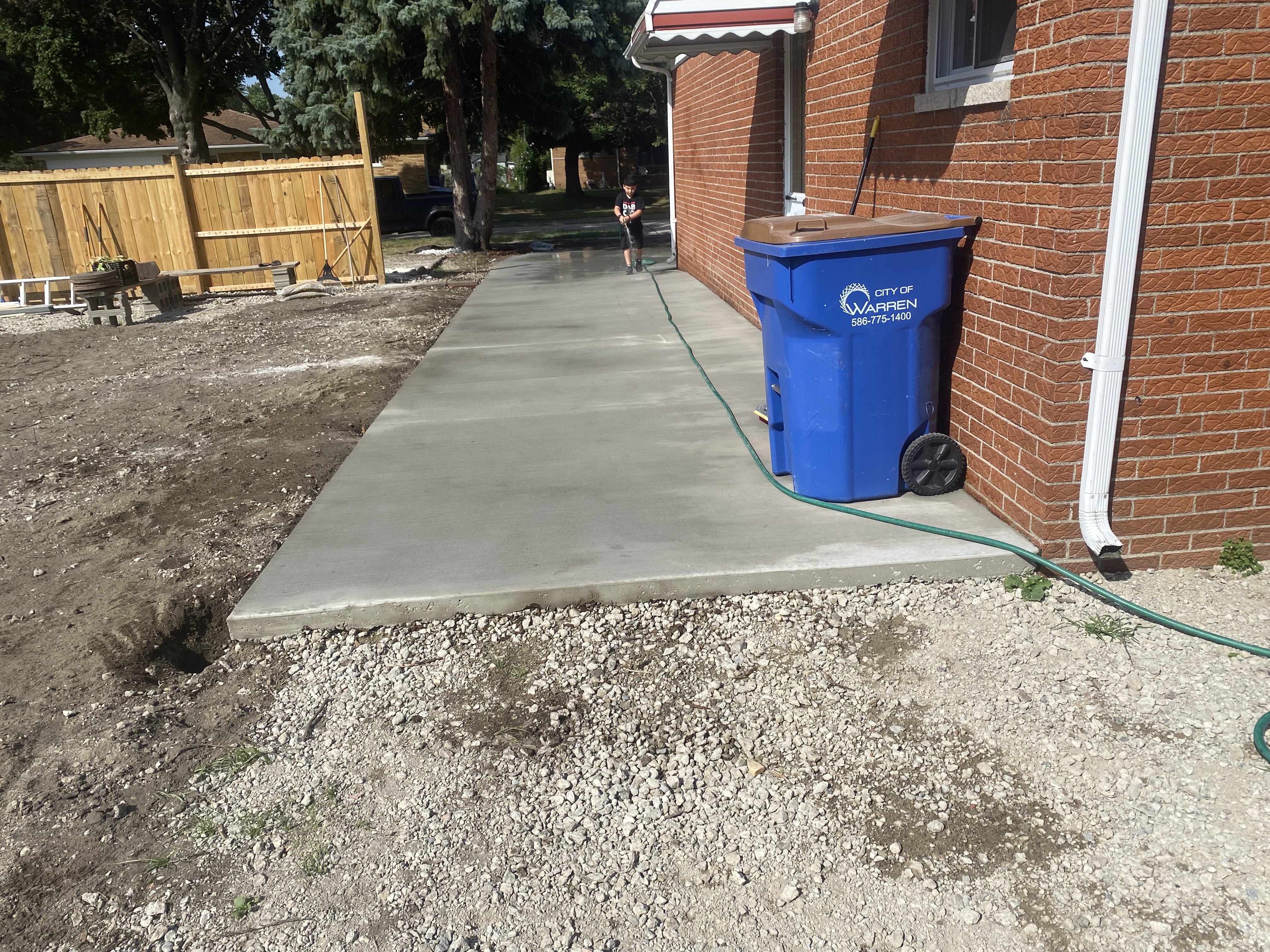 Concrete patio detail project