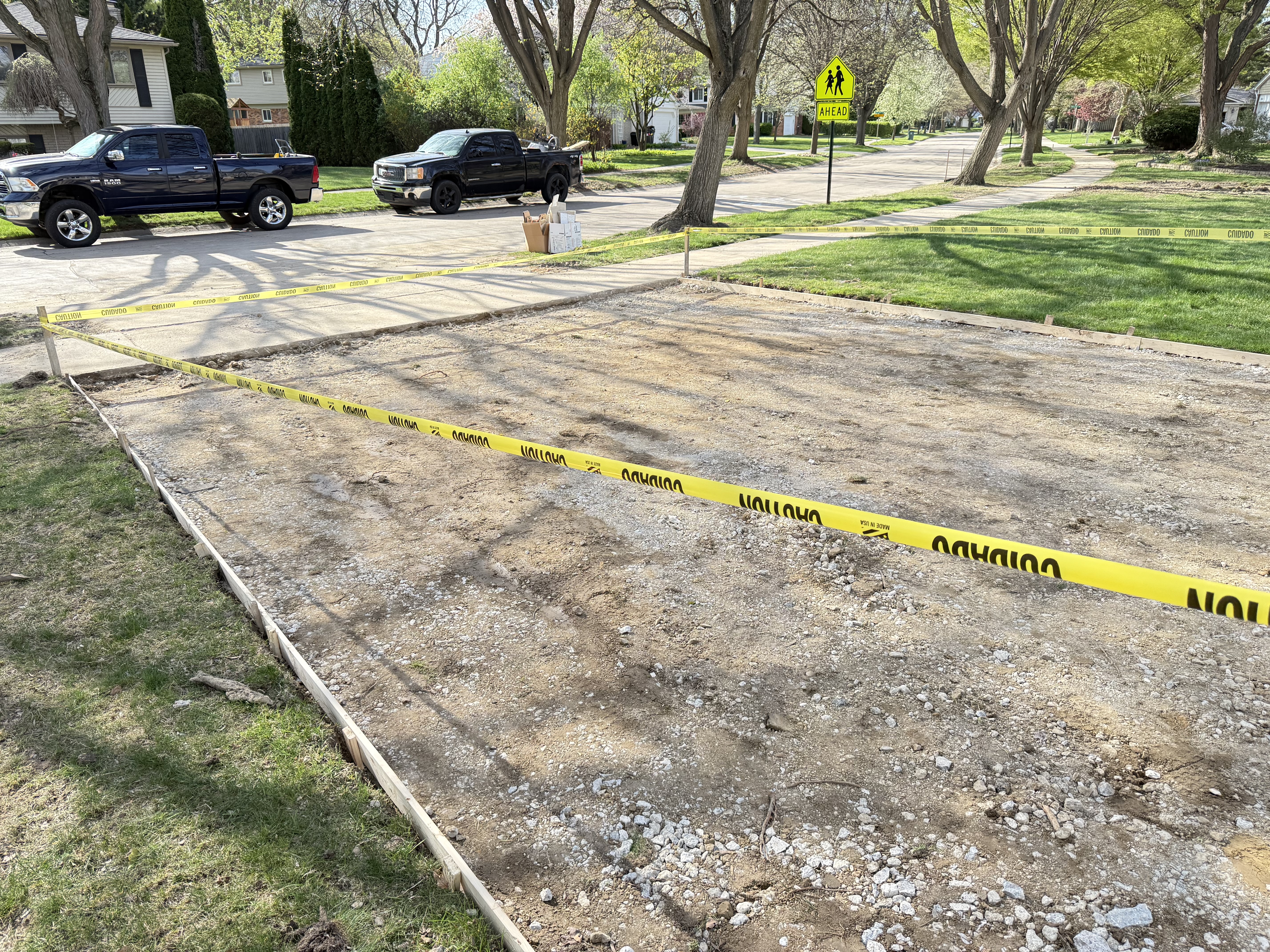 Driveway after replacement