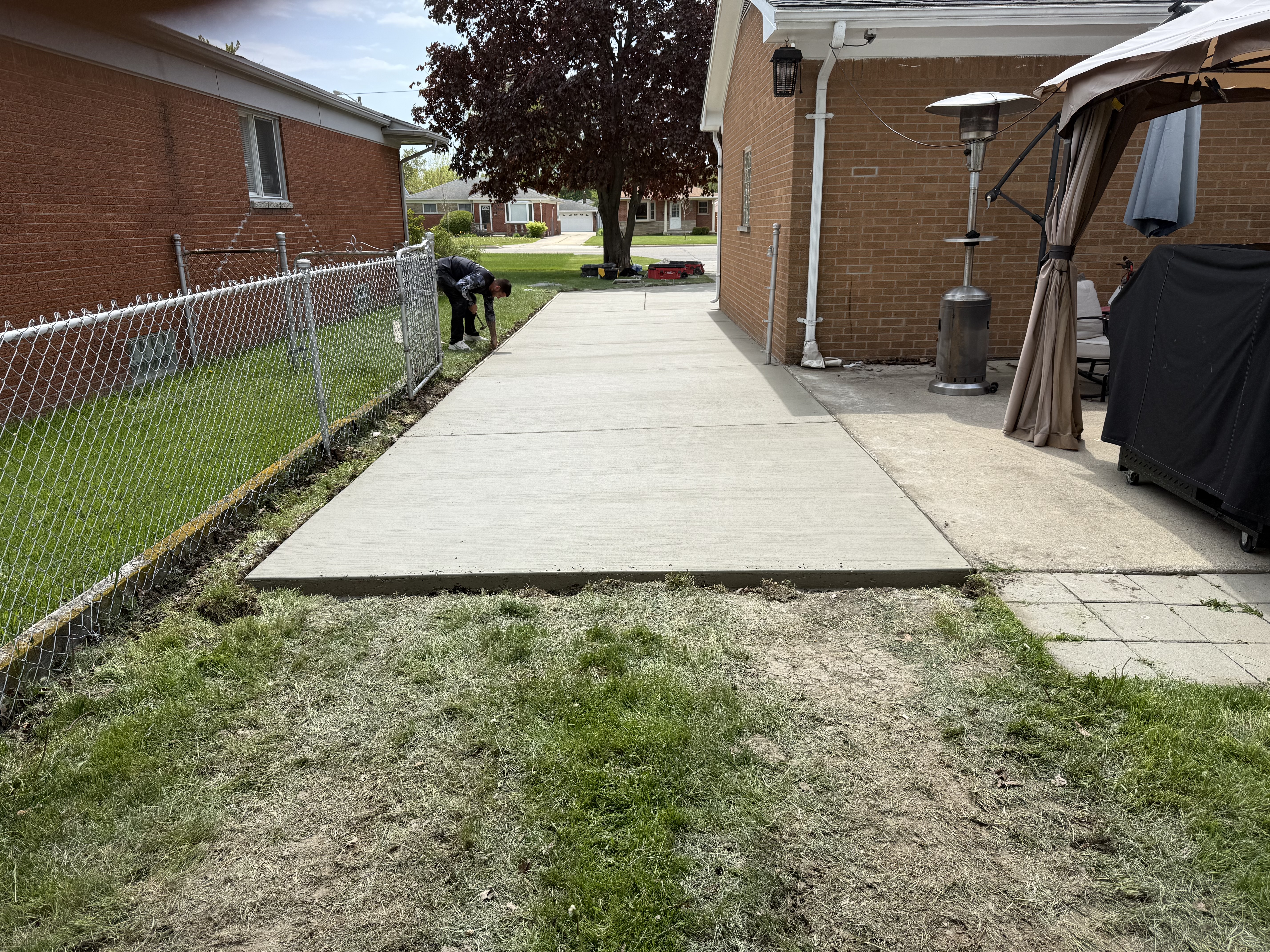 Boat pad extension before