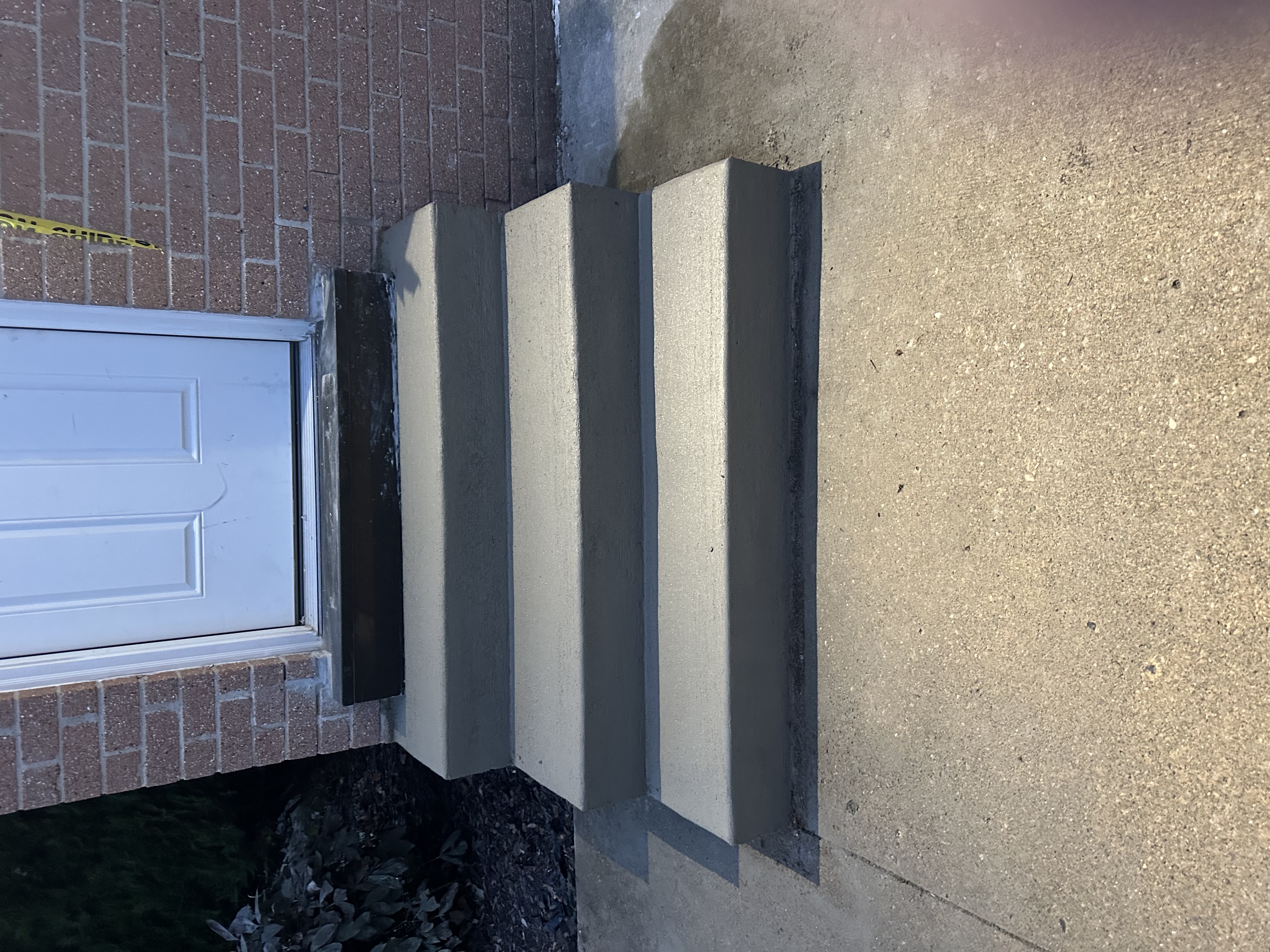 Concrete steps and porch project