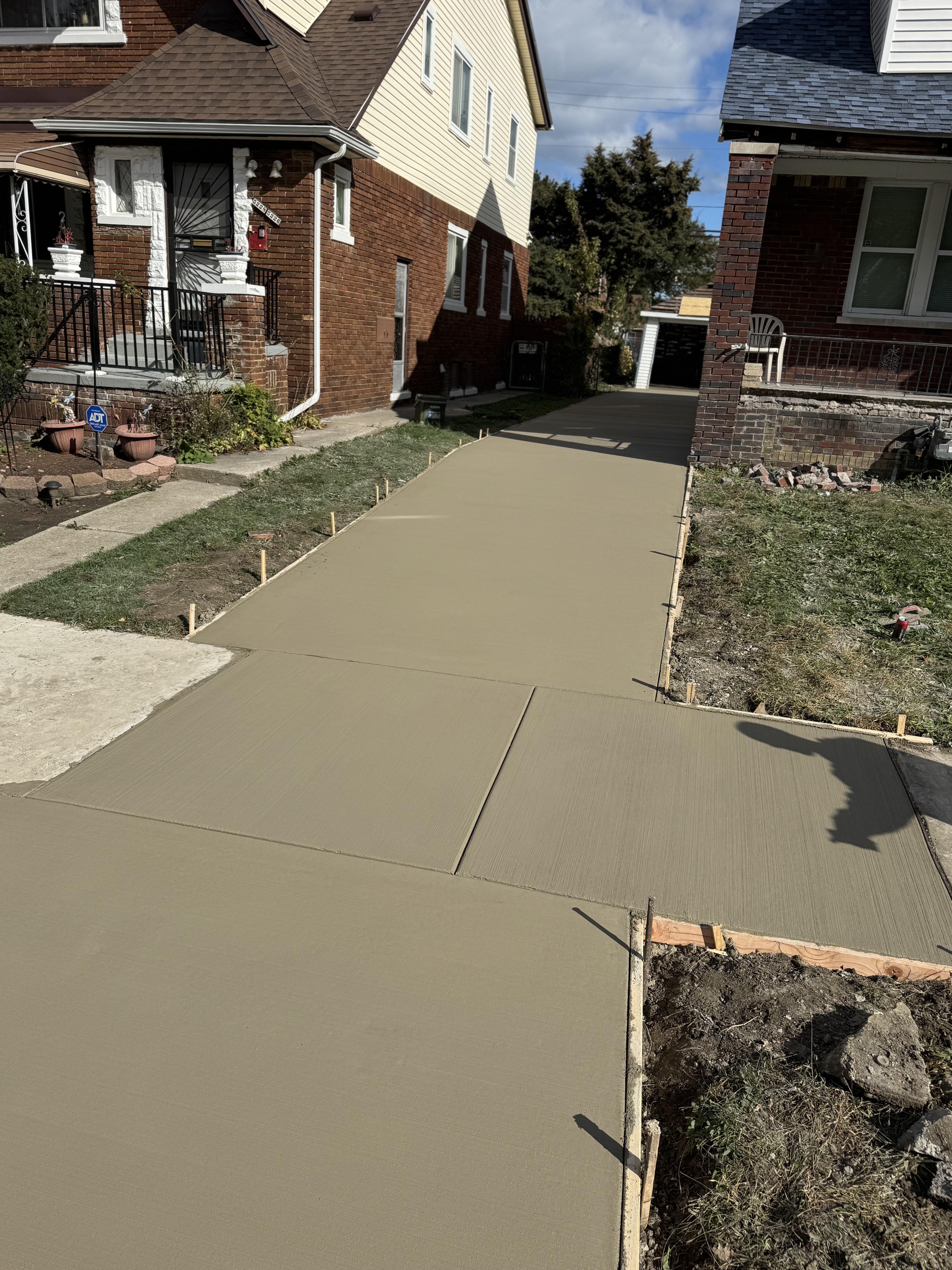 Driveway after photo