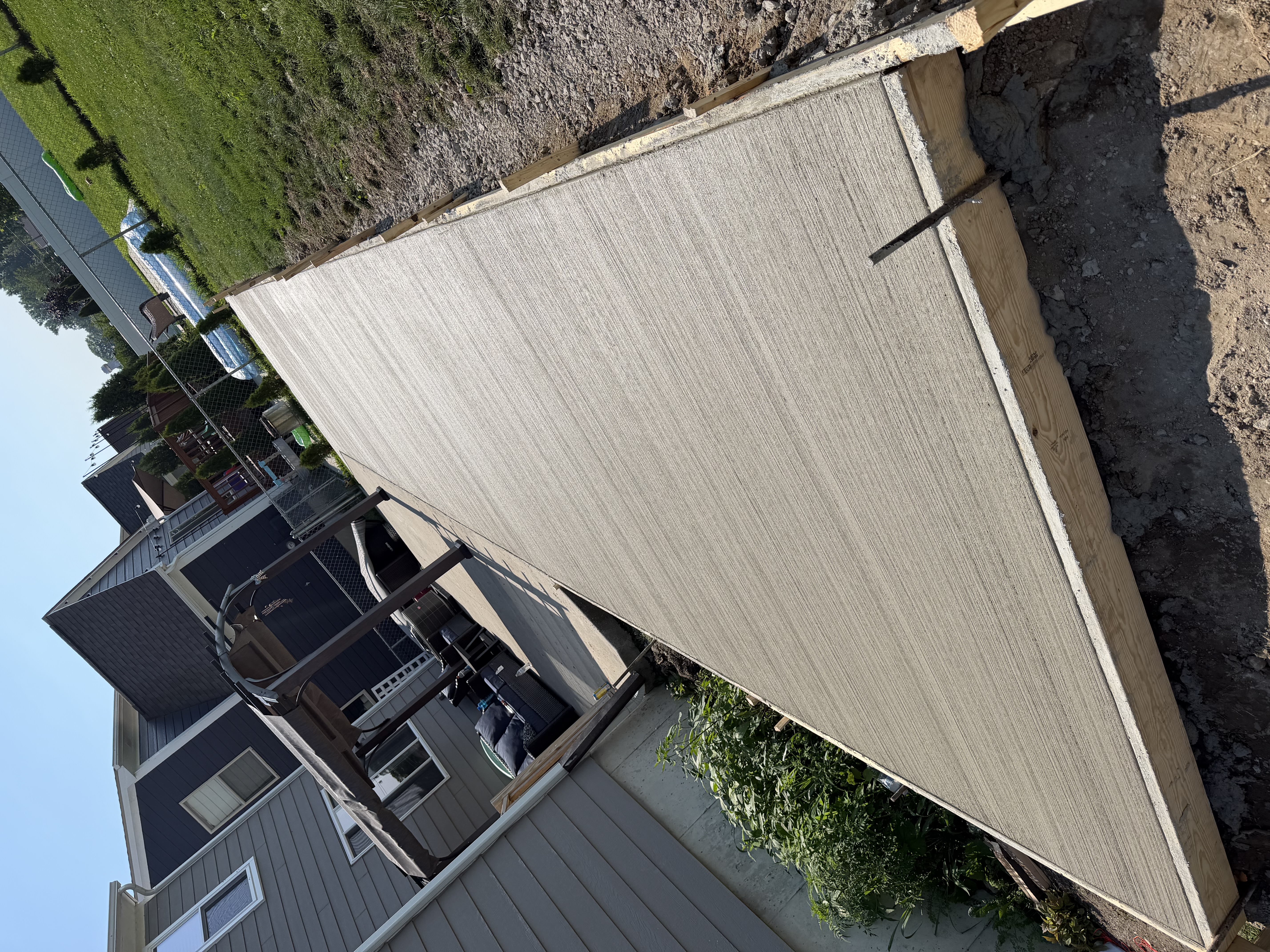 Backyard patio extension