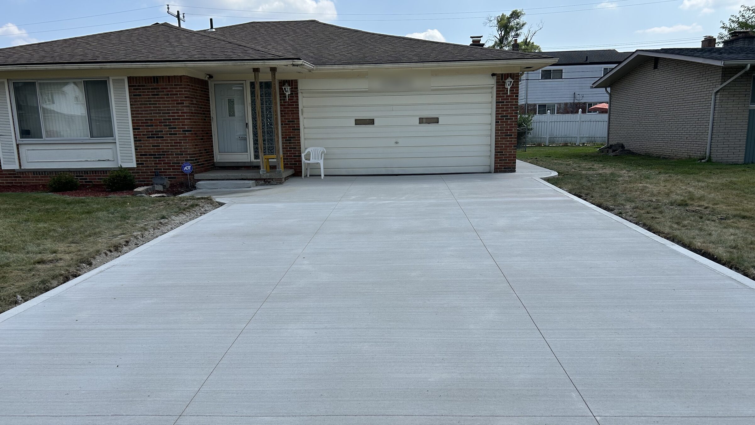 Concrete driveway rip out and replacement in Southfield MI by Mitten Made Concrete